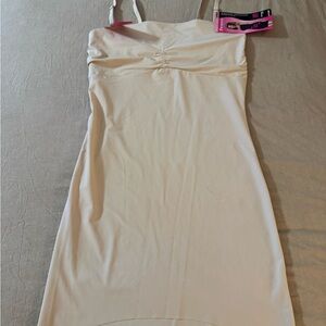 Flexees Strapless Cream Dress